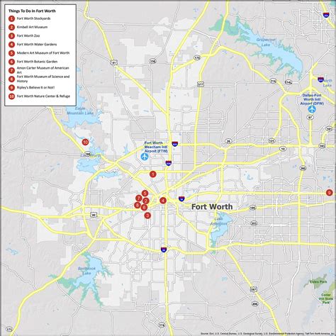 map of fort worth texas